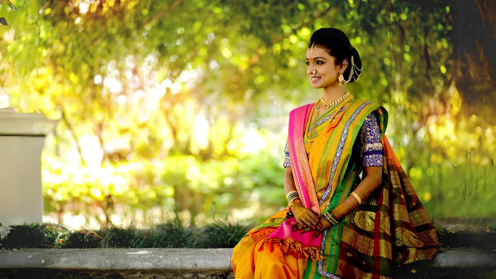 Maharashtrian Wedding Saree Style for Bride