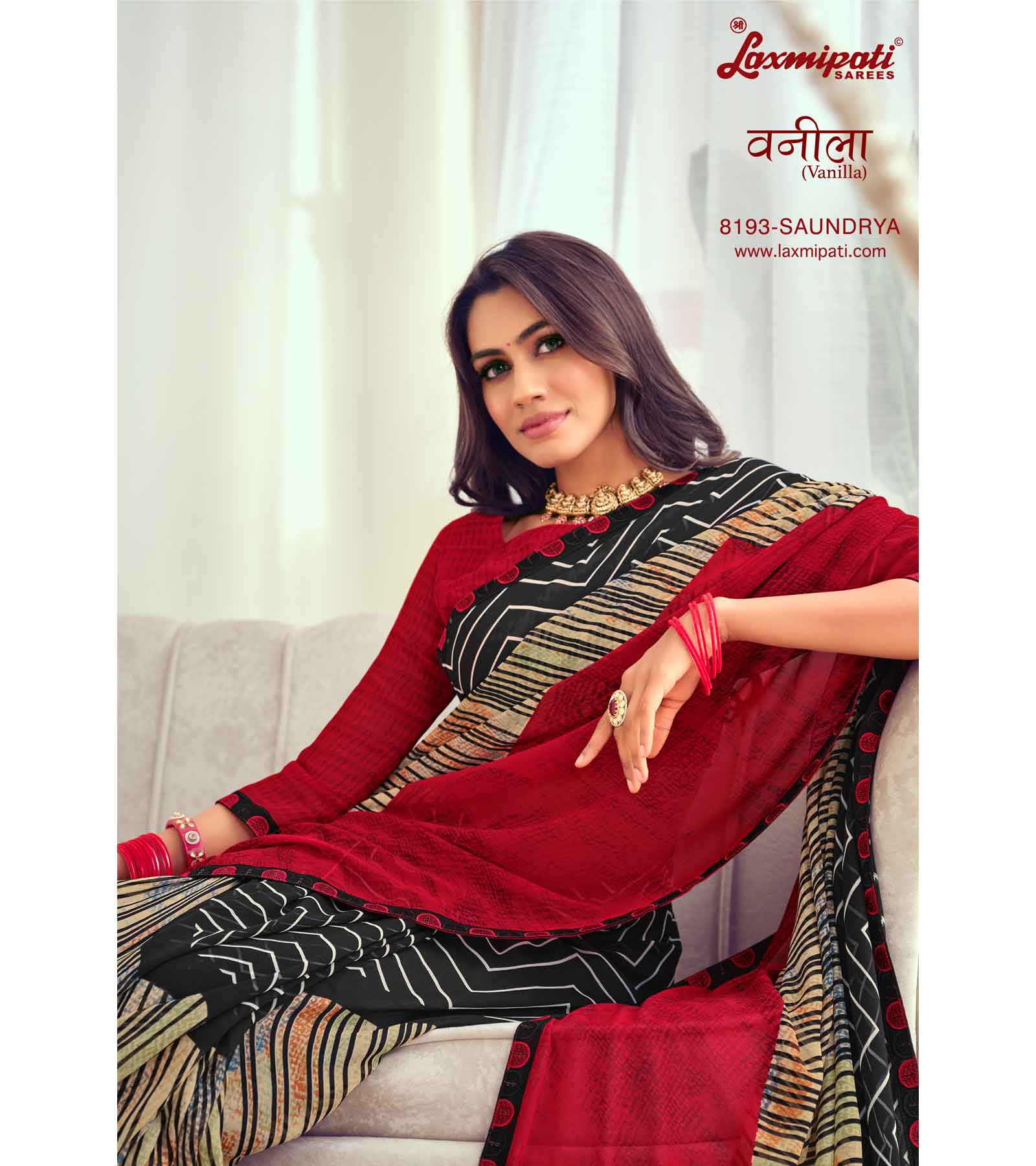 Laxmipati Vanilla 8193 Georgette Multicolor Saree