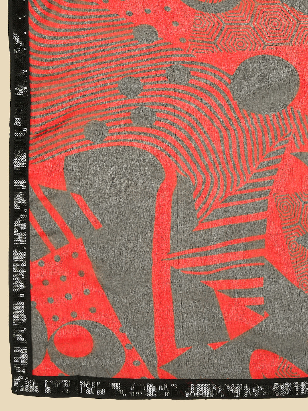 Laxmipati 13466 Georgette Red & Black Sarees