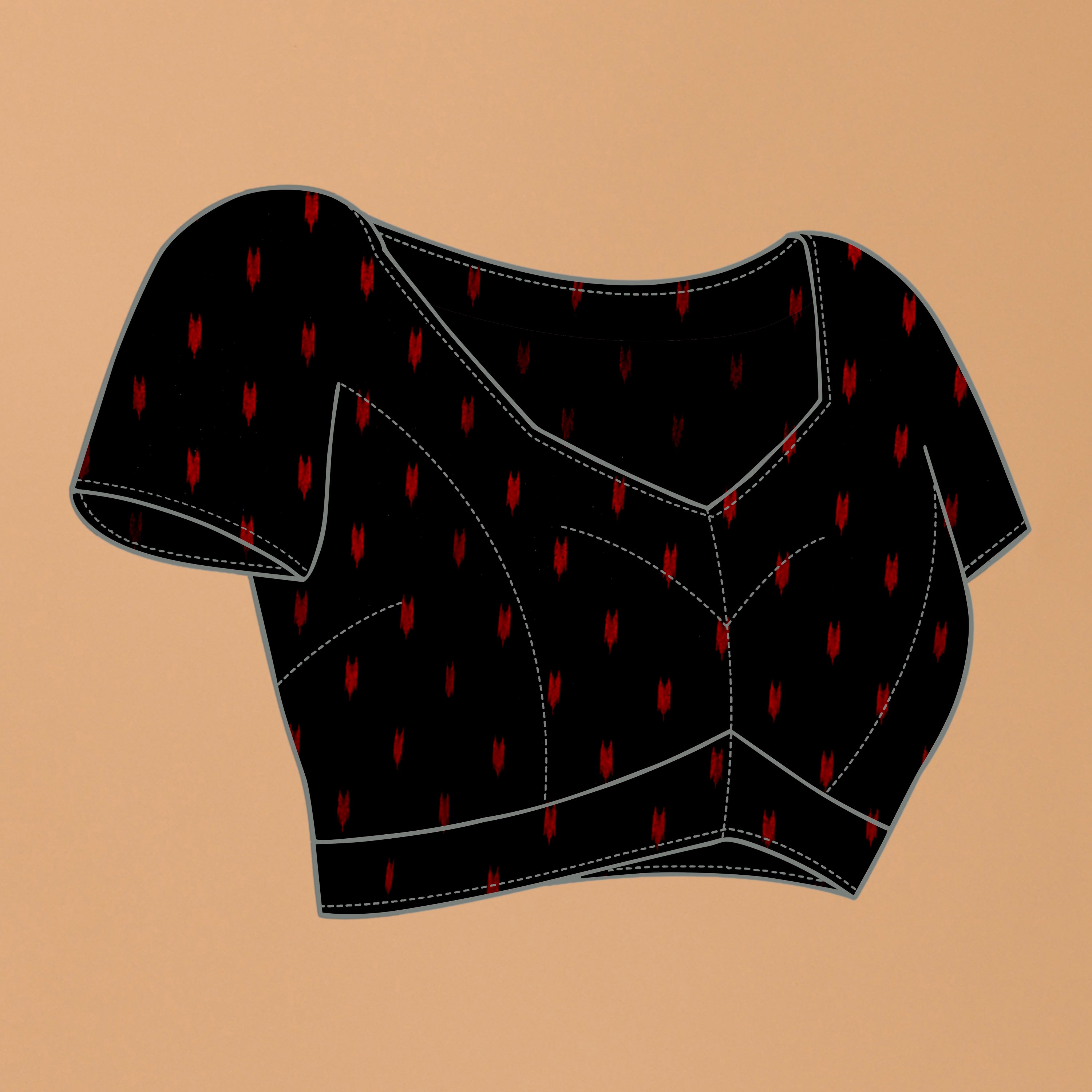 Laxmipati 5525 Poly Georgette Red Saree