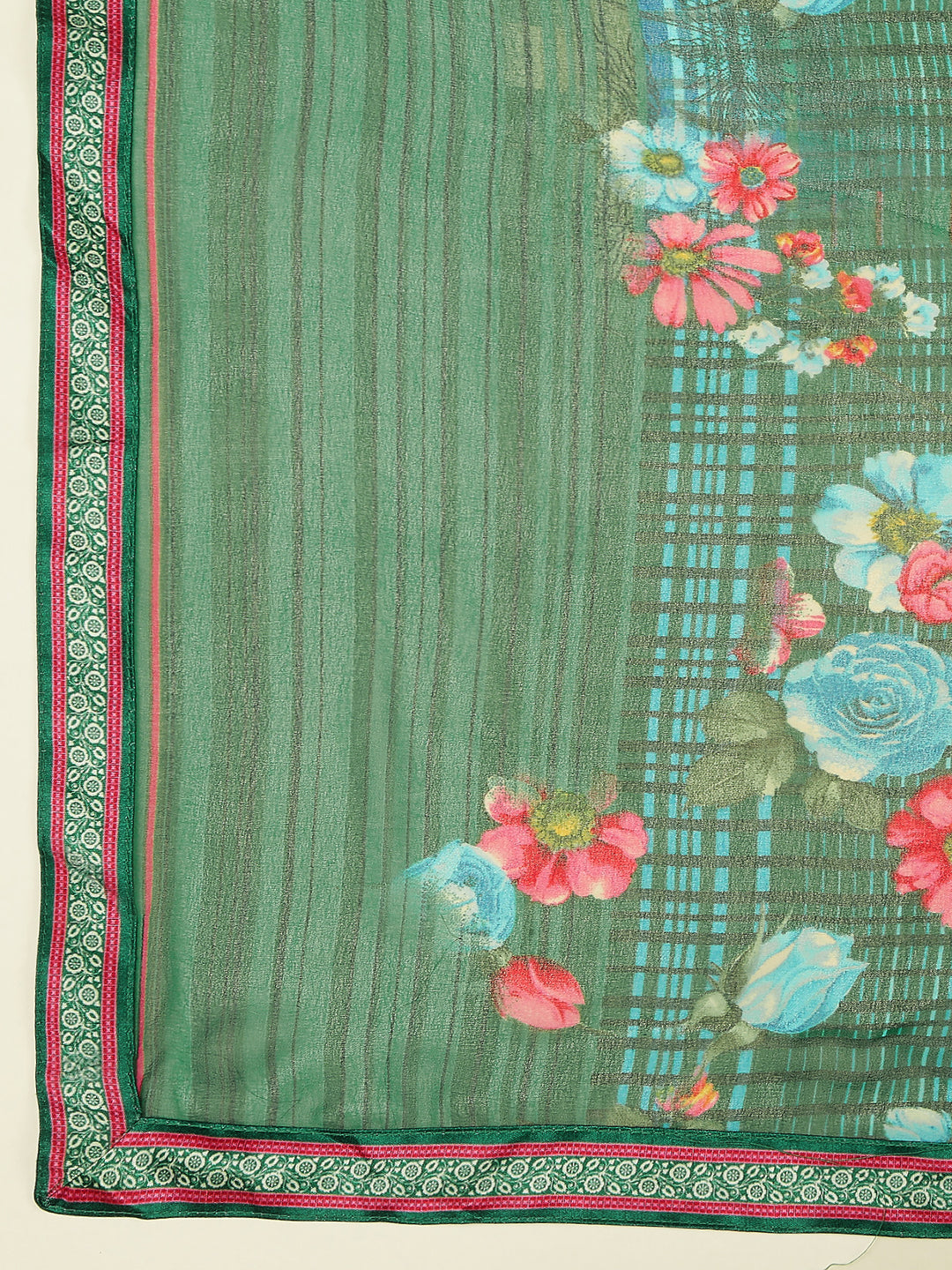 Laxmipati 6805 Poly Georgette Green Saree