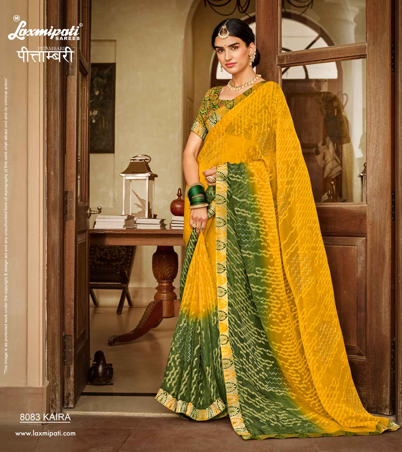 Laxmipati PITAMBARI 8083 Brasso Multicolor Saree
