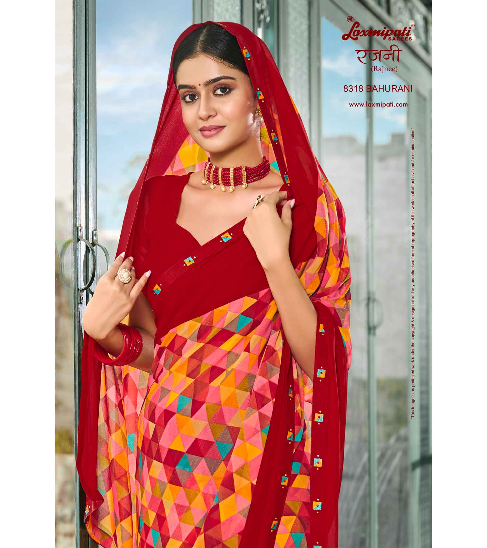 Laxmipati Rajnee 8318 Georgette Multicolor Saree