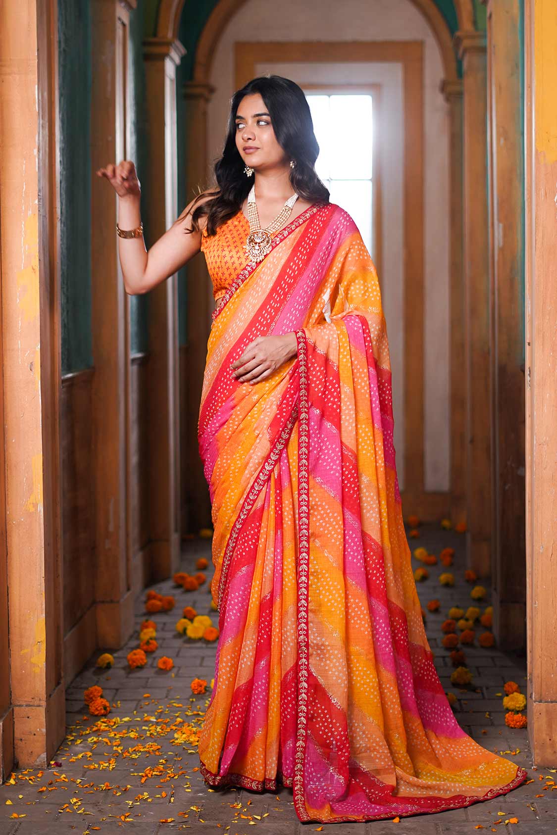 Laxmipati JAMUN 7908 Chiffon Multicolor Sarees