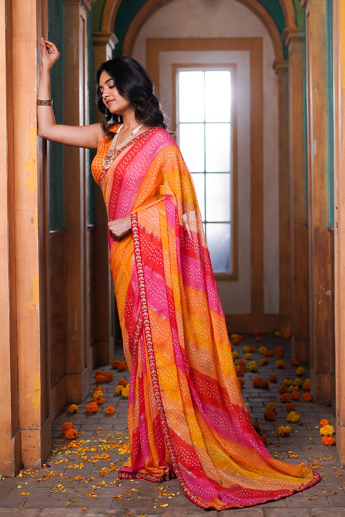 Laxmipati JAMUN 7908 Chiffon Multicolor Sarees
