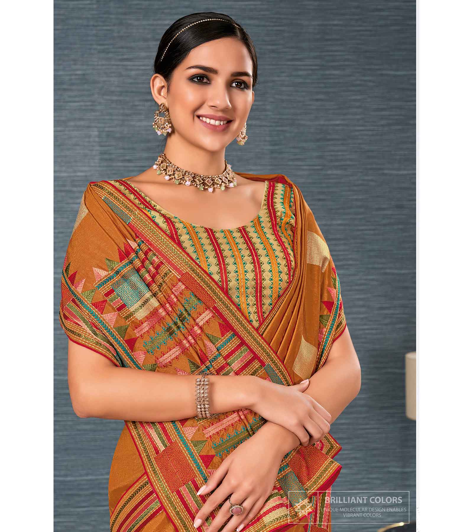 Laxmipati Nayantara K-173 Silk Zari Butta Mustard Saree