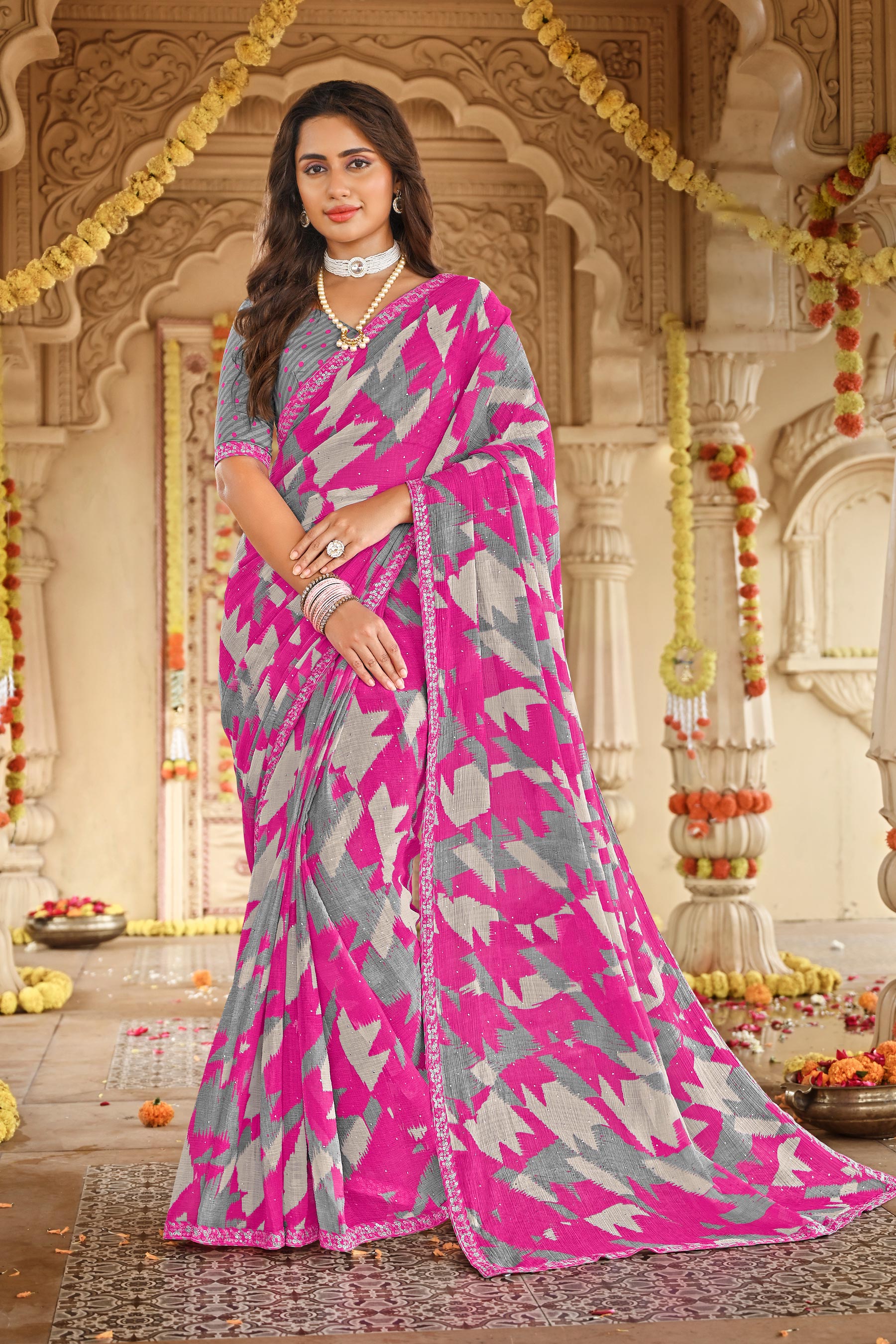 Ready to Wear Laxmipati Dhan_laxmi N-2260 Art Silk Pink Saree