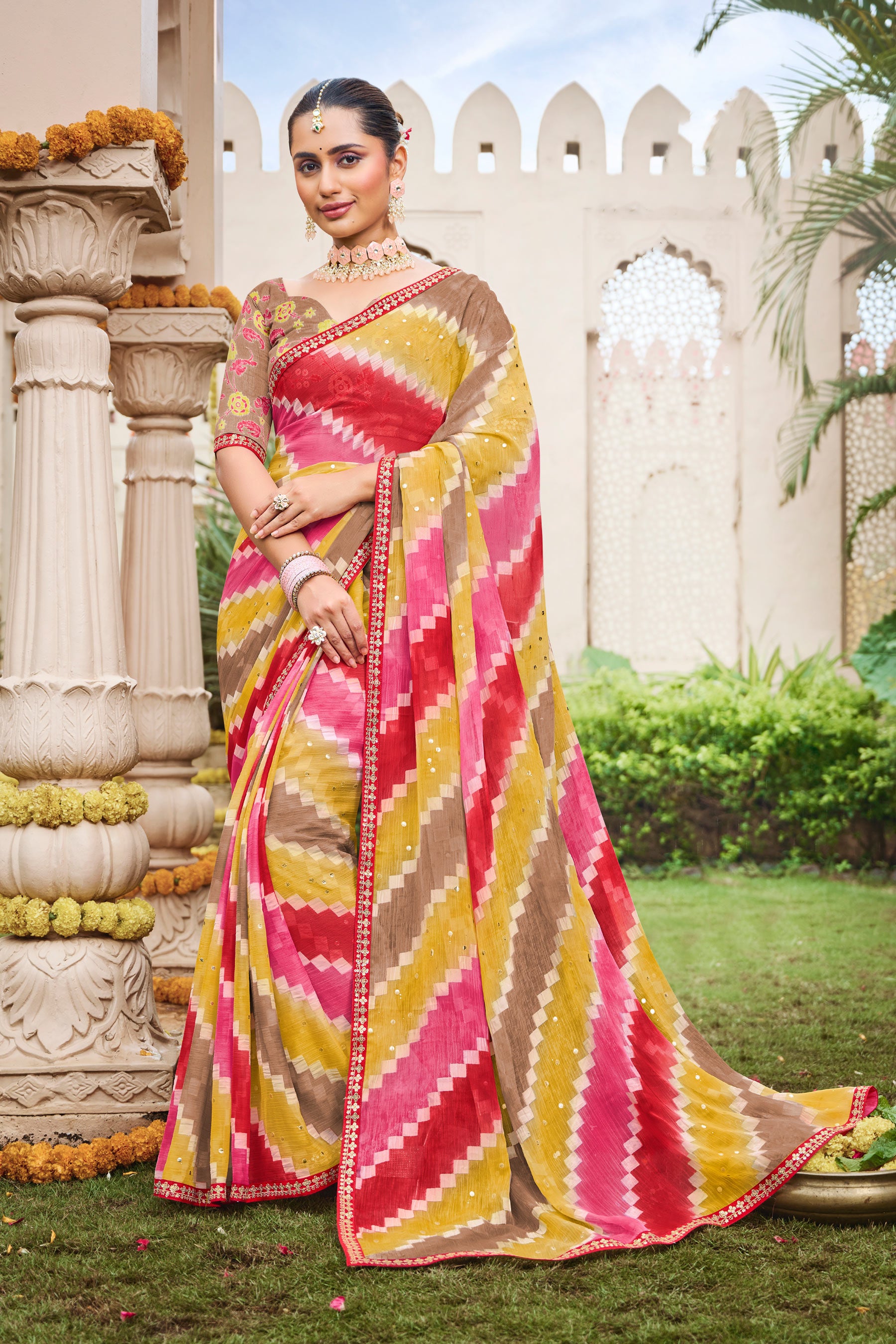 Laxmipati Dhan_laxmi N-2265 Viscose Multicolor Saree