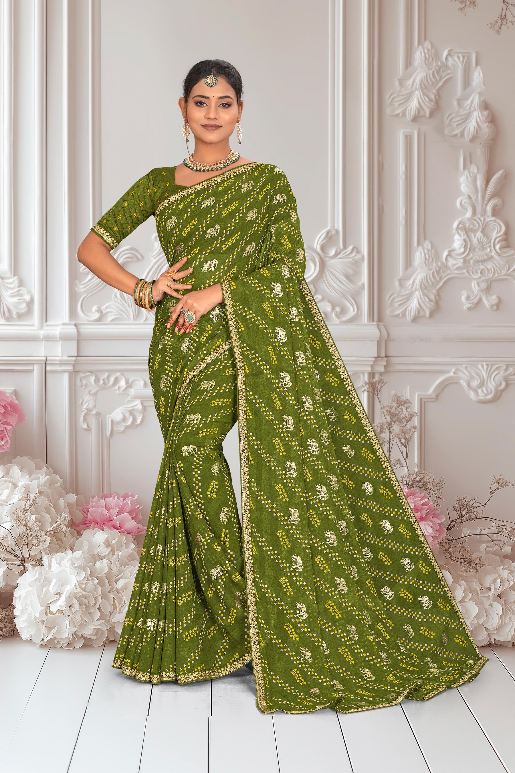 Chiffon sarees party wear