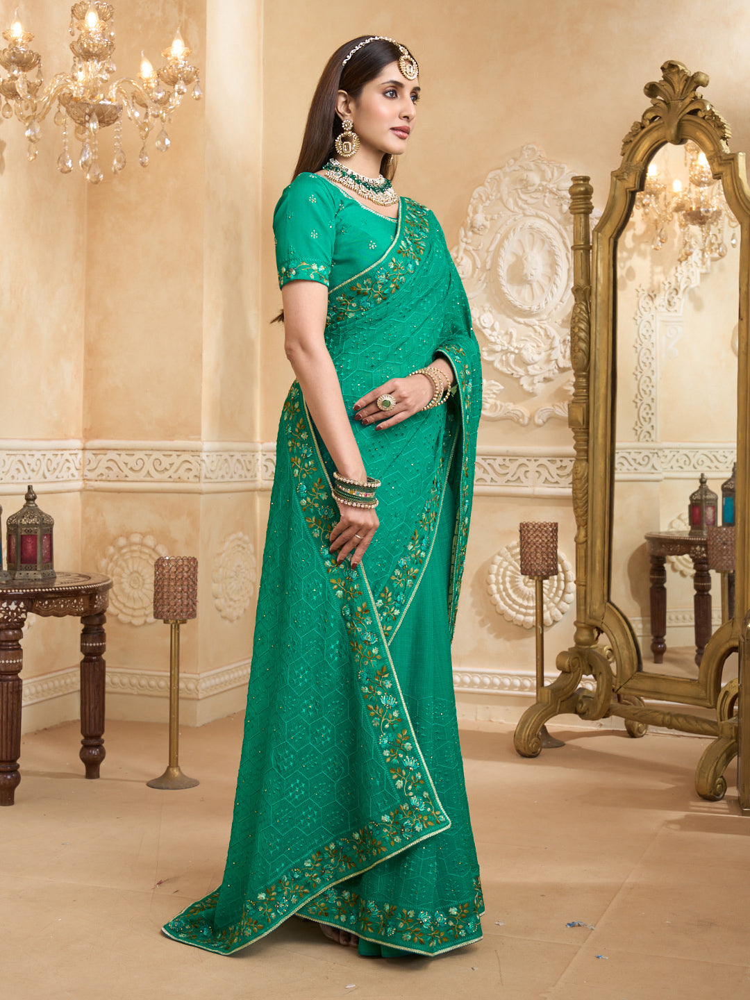 chiffon saree for women