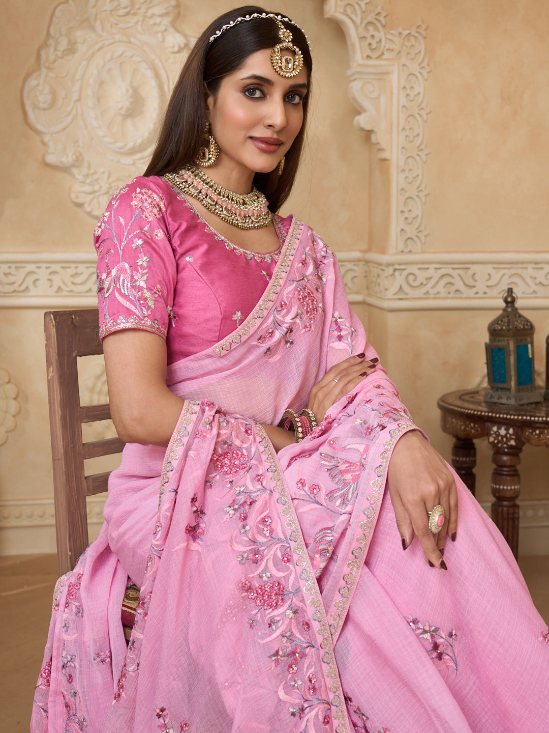 Party wear chiffon saree