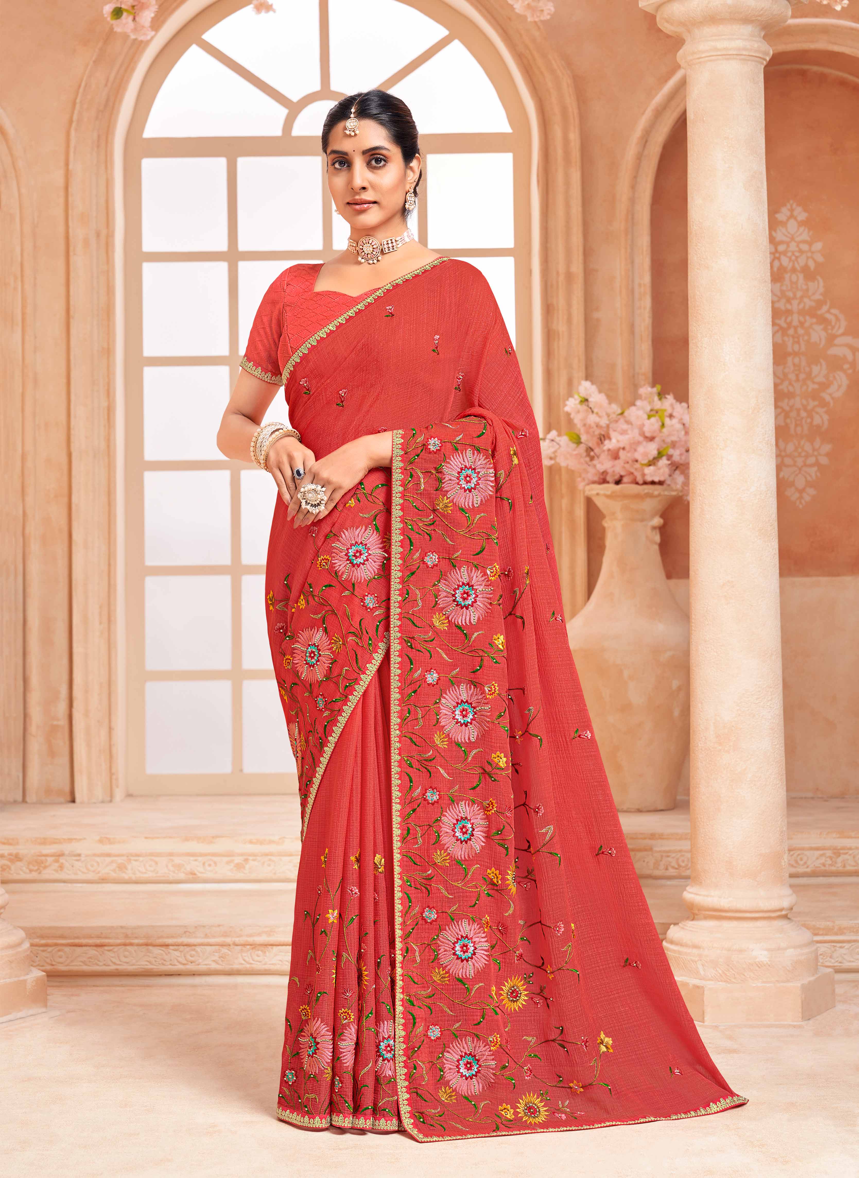 georgette sarees party wear