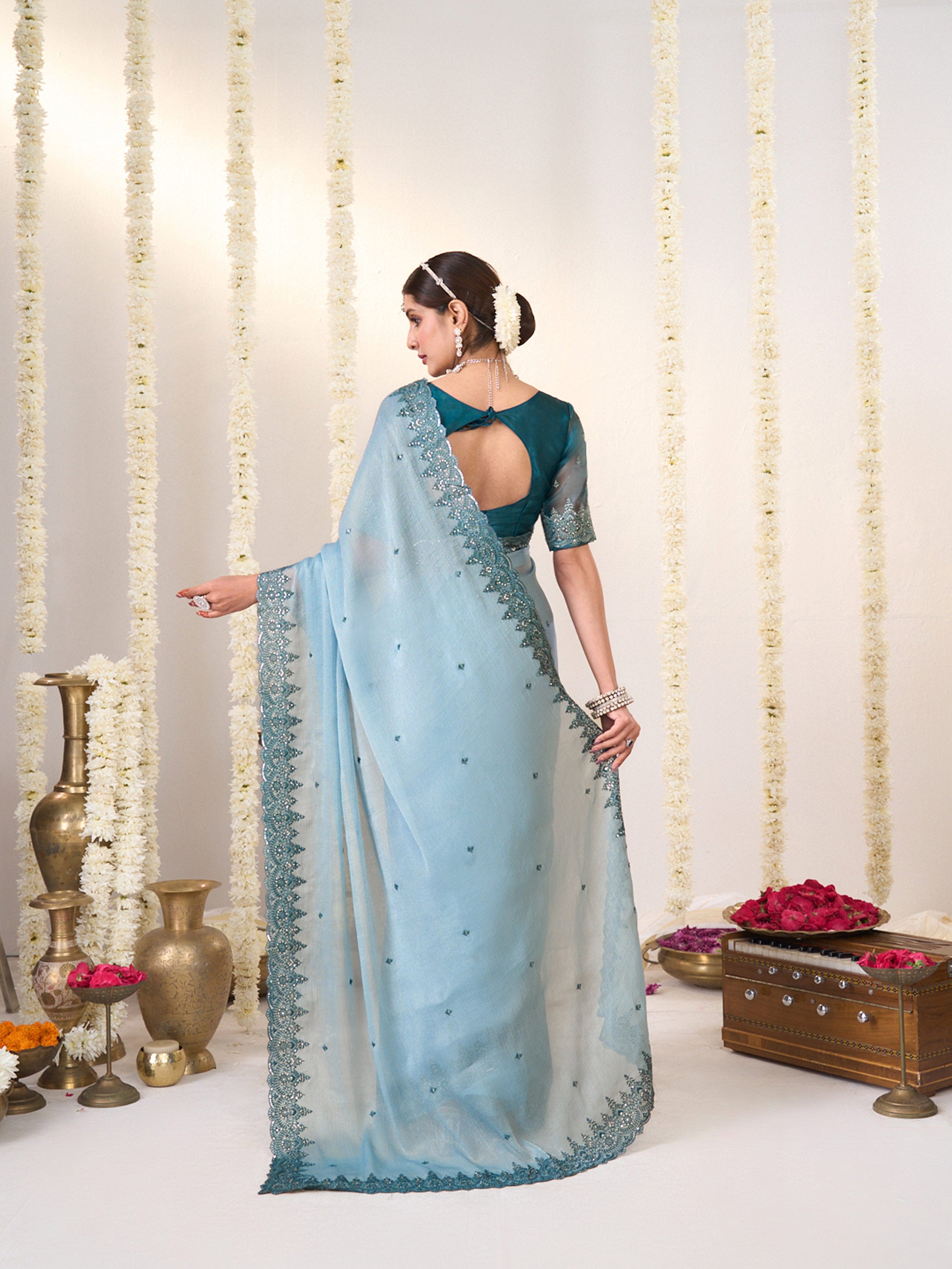 Day wear chiffon saree