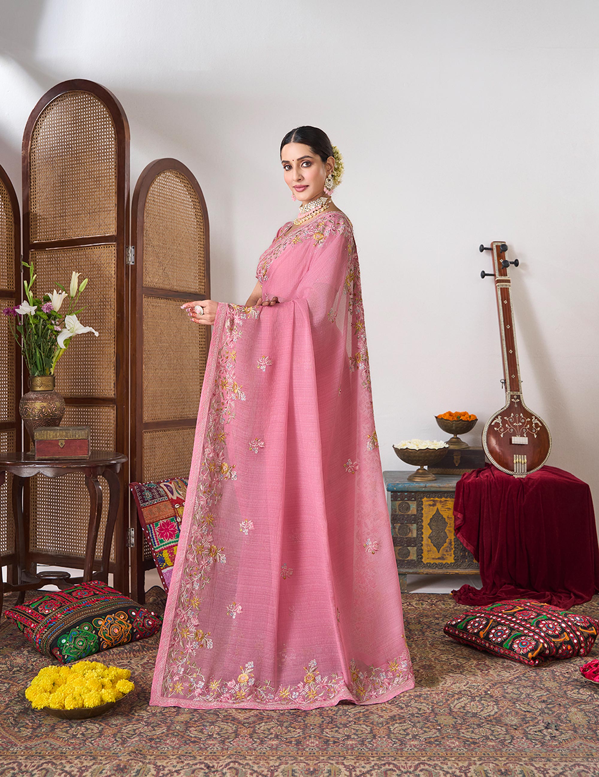 Party wear festive saree