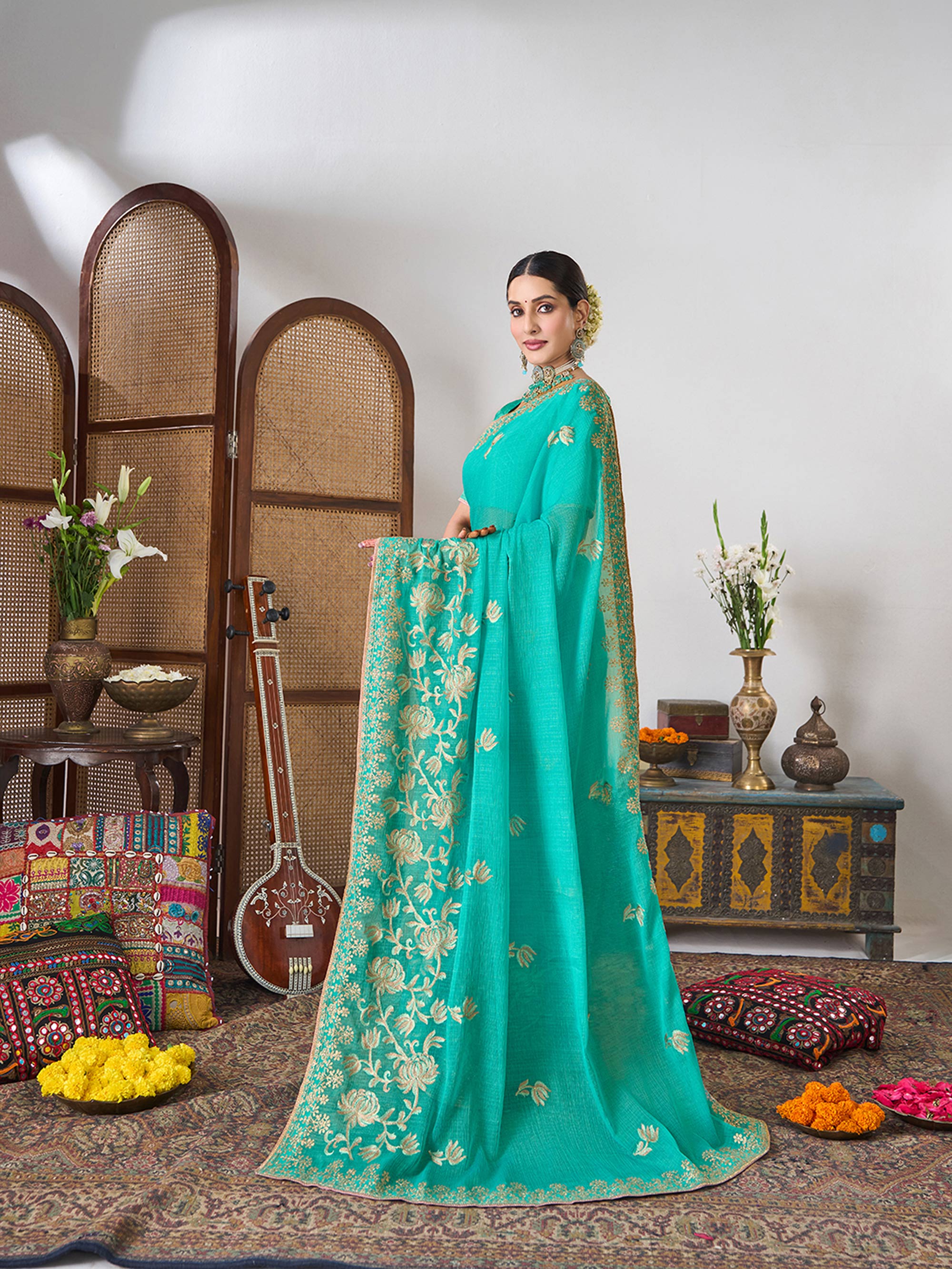 Light weight party saree