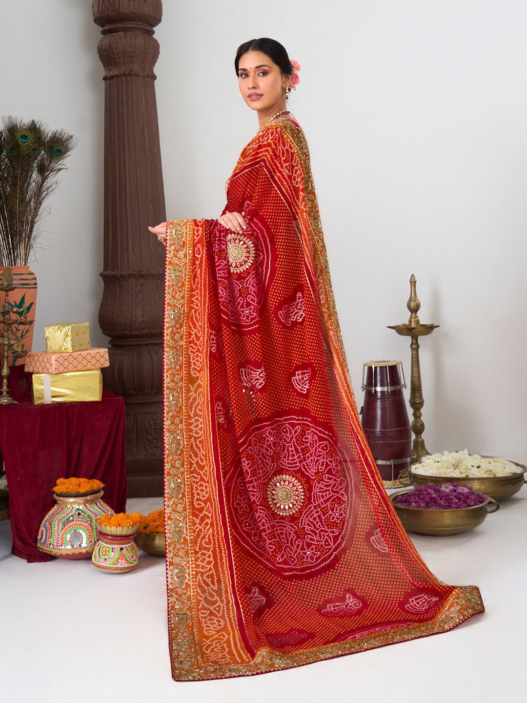 georgette designer saree