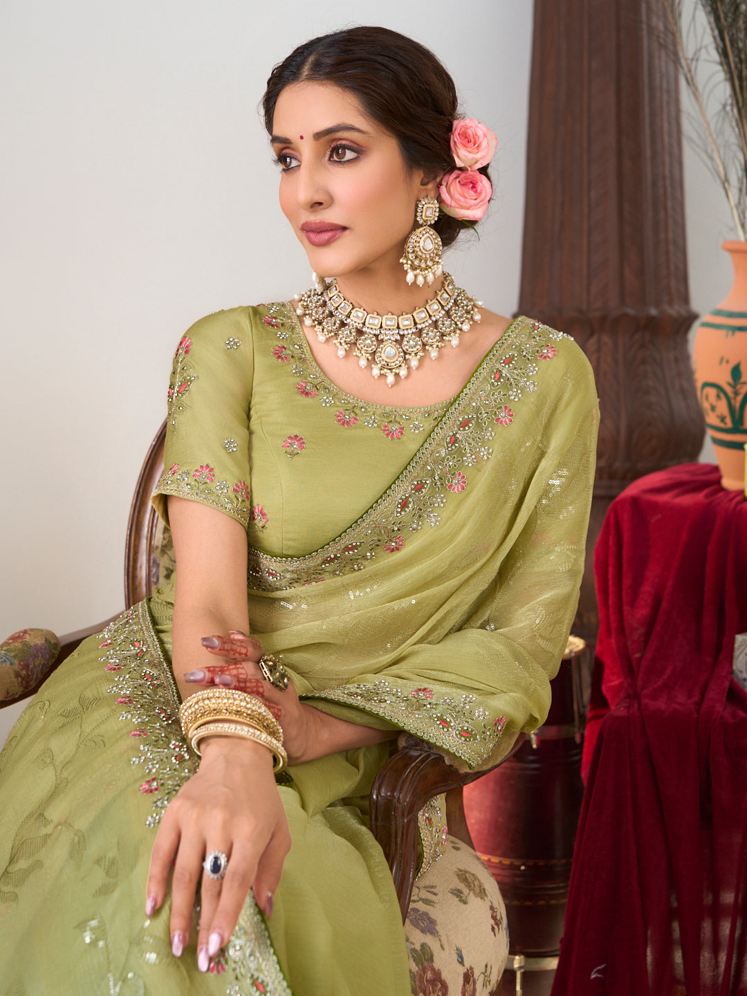 designer festive saree