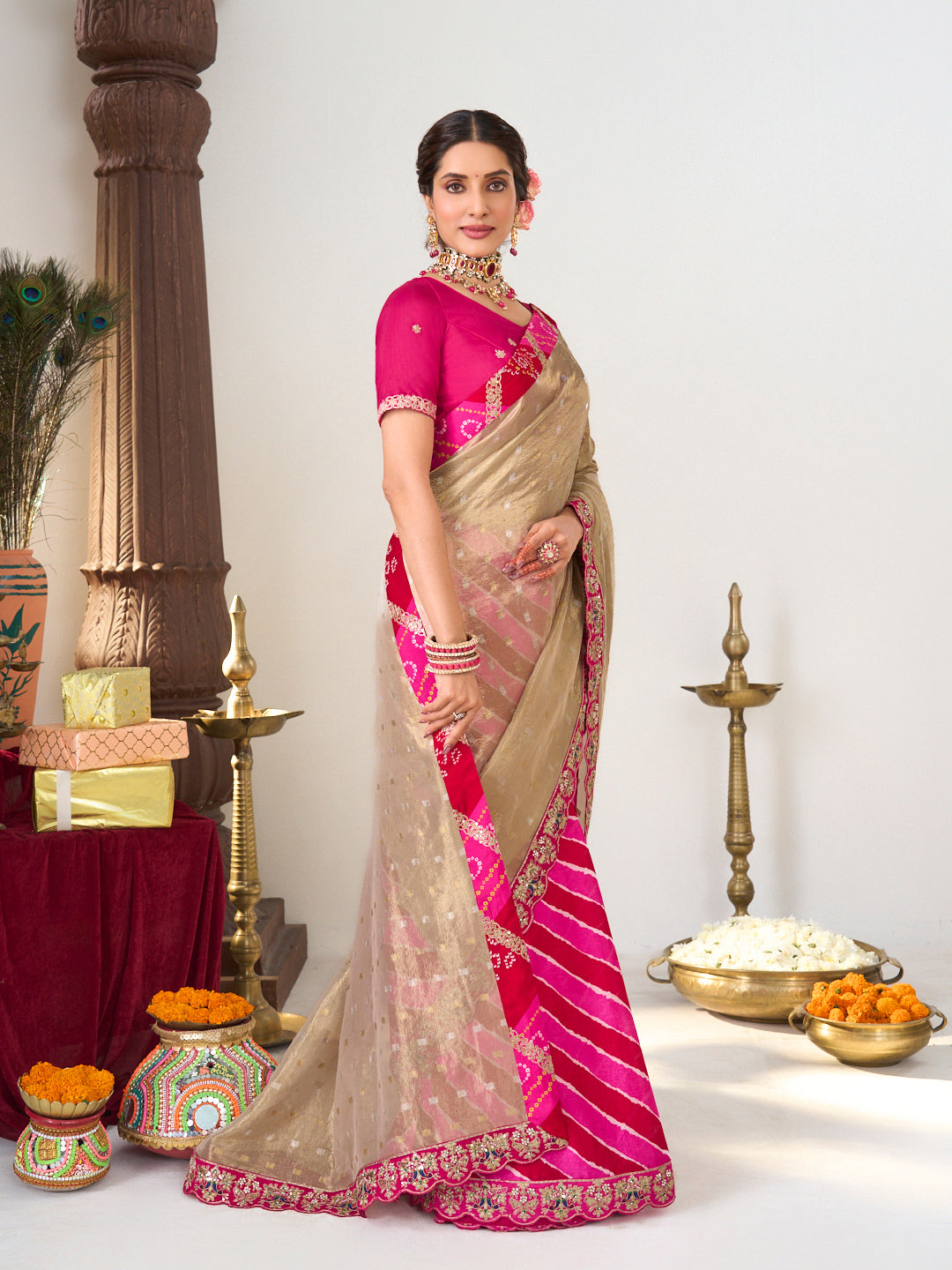 traditional designer saree