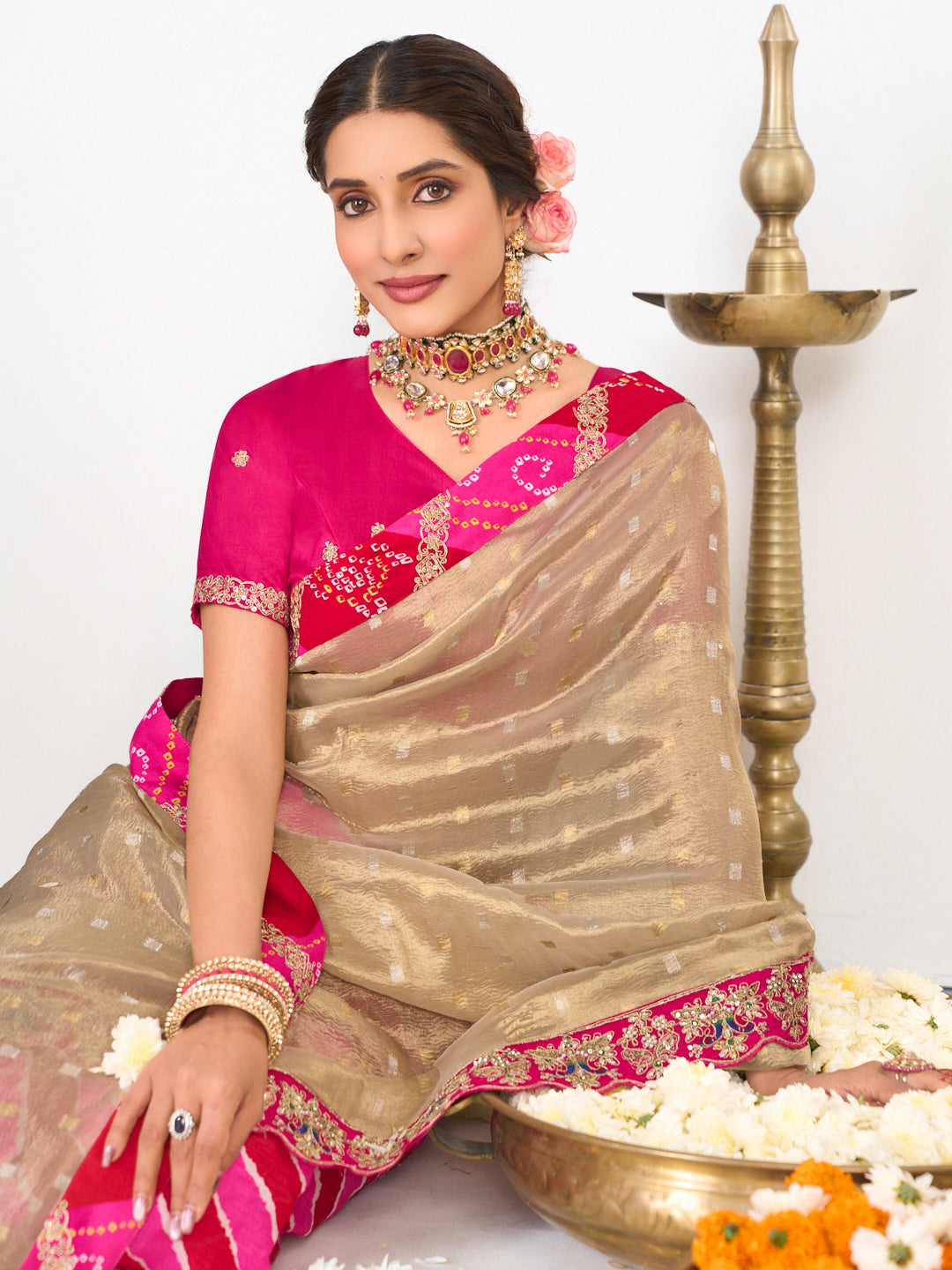 festive party wear saree