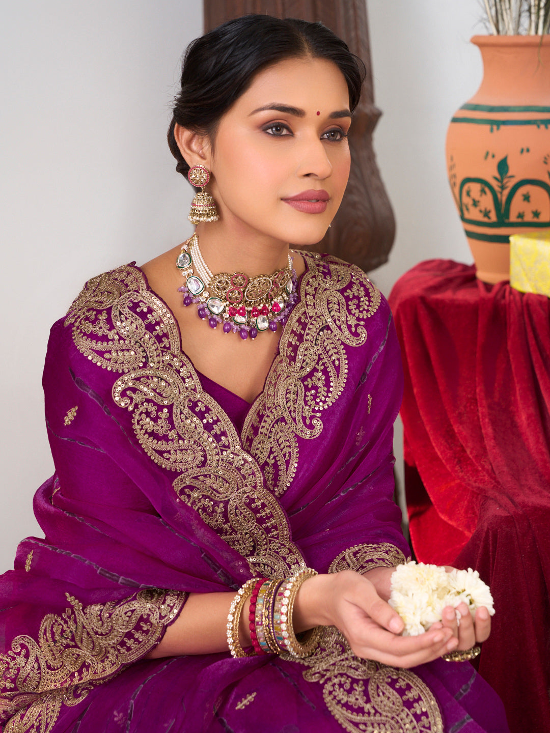 premium party wear saree