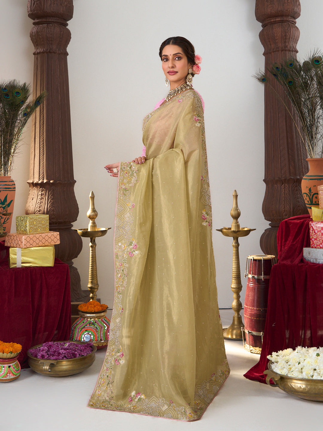 designer festive wear saree