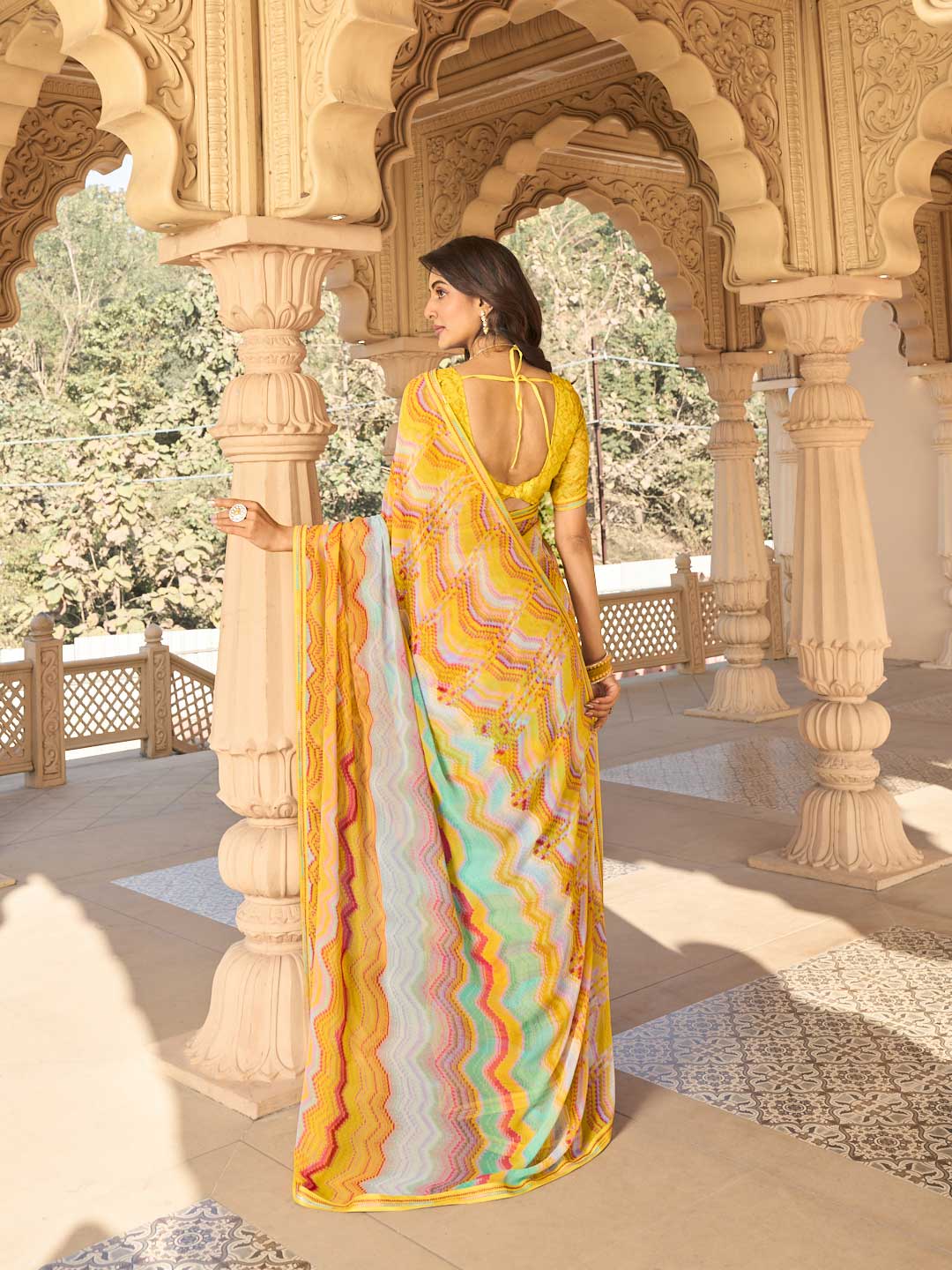 Printed saree for daily wear