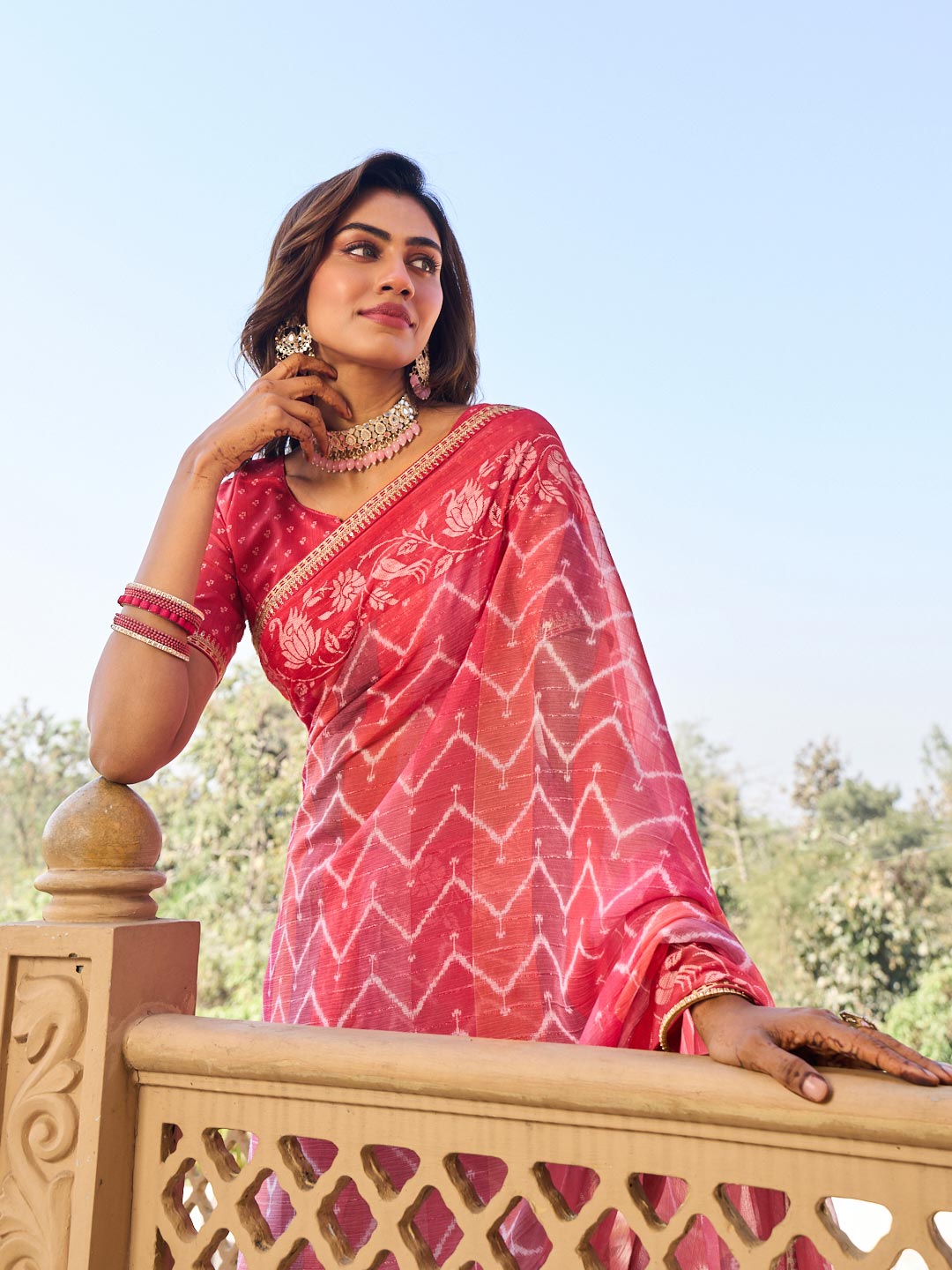 Soft chiffon saree for daily wear