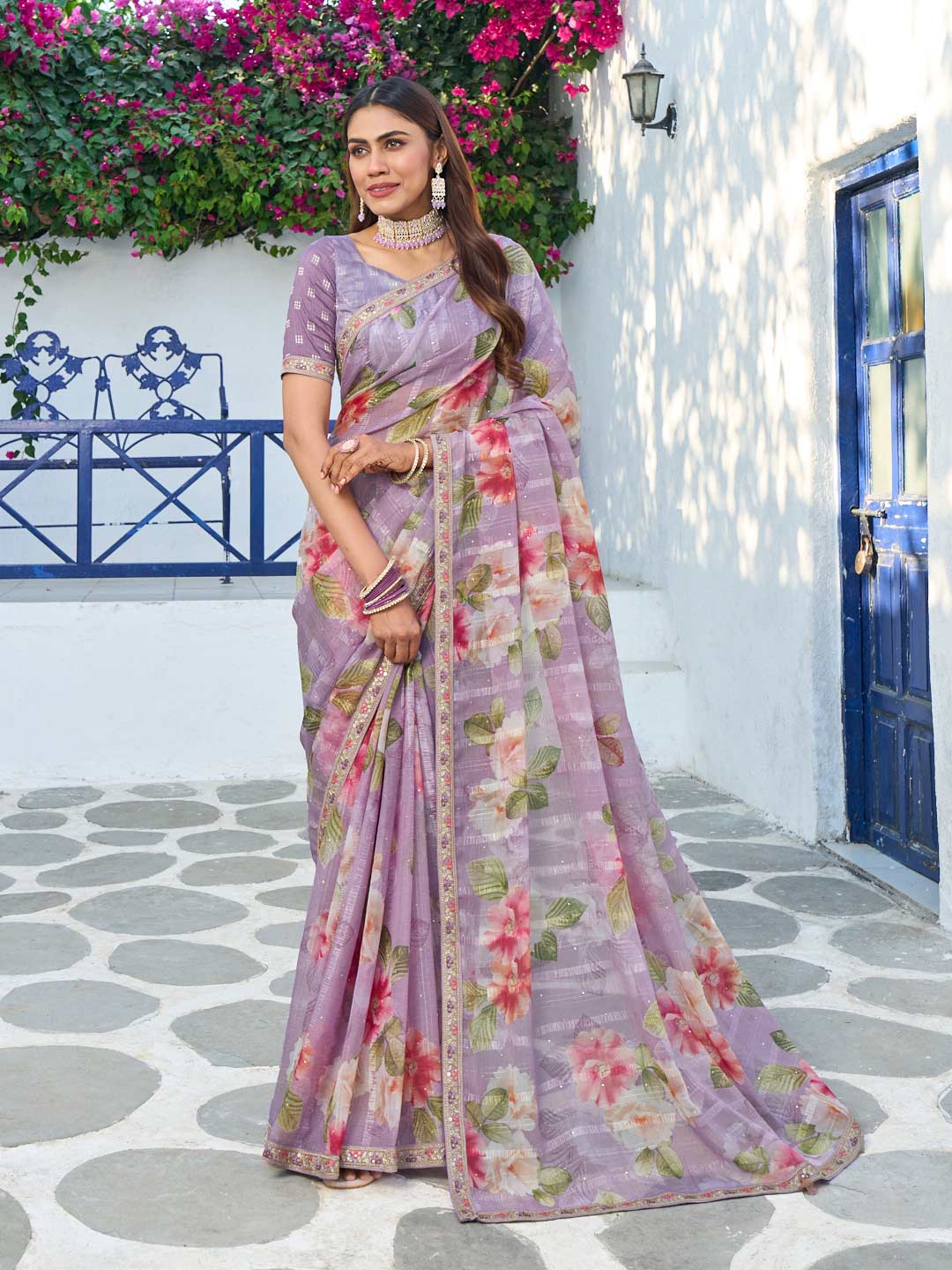 party wear elegant saree