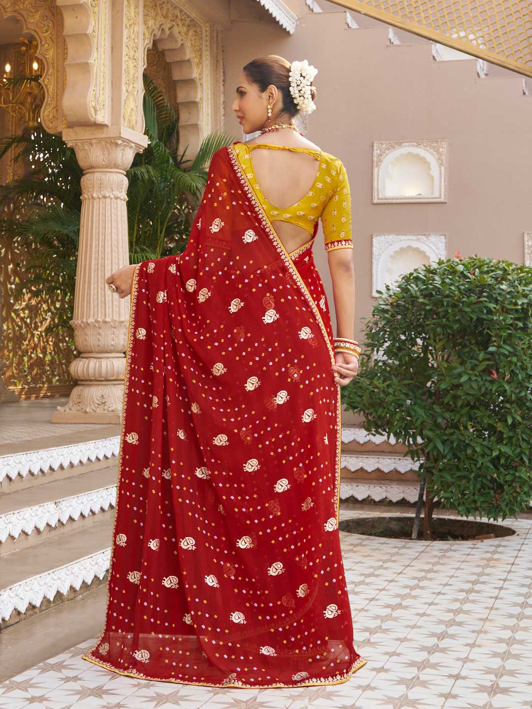 Premium bandhani saree online
