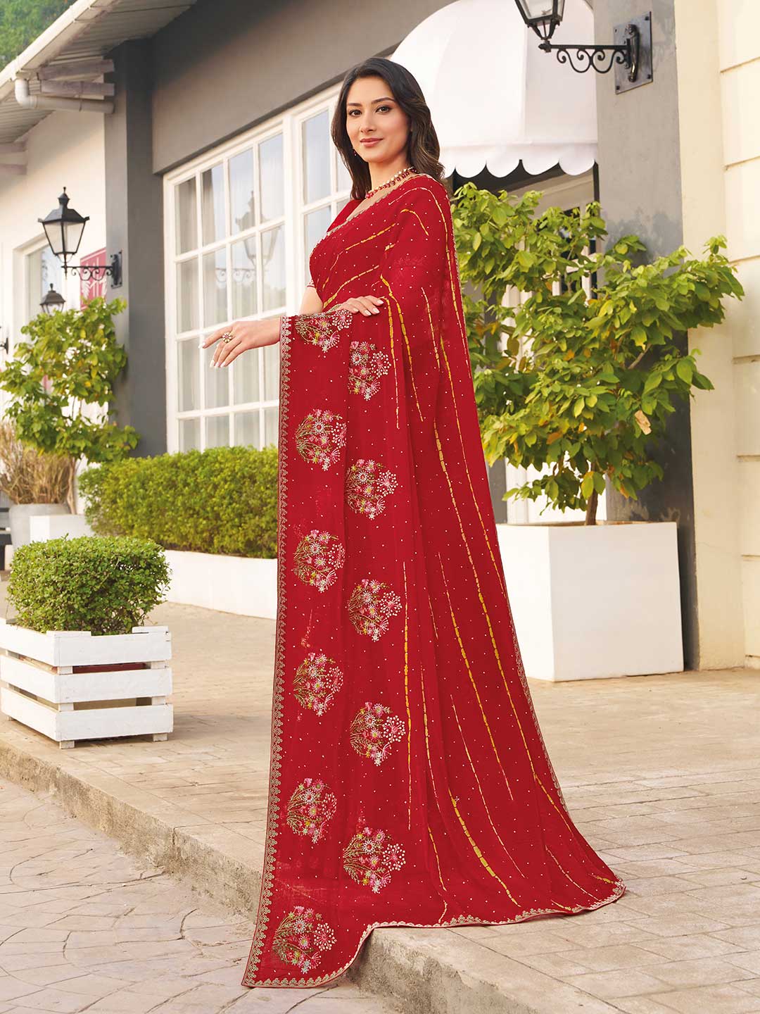 festive ethnic saree