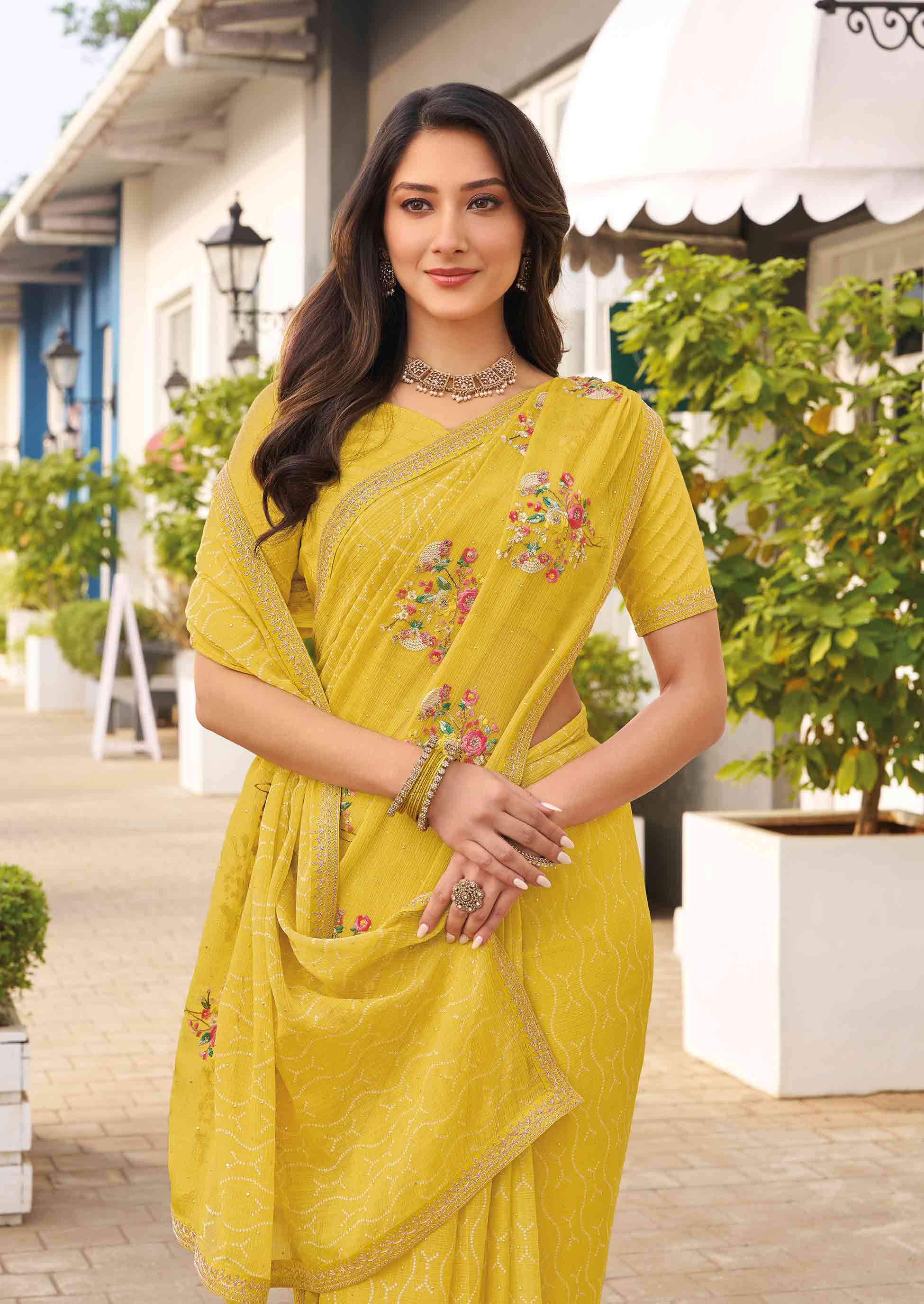 light weight party saree