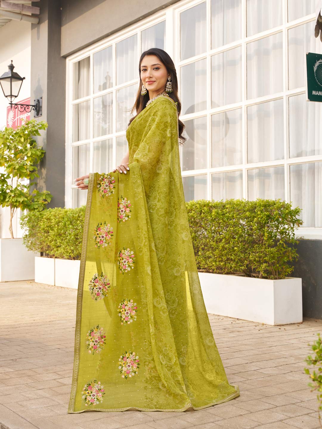 lightweight festive wear saree