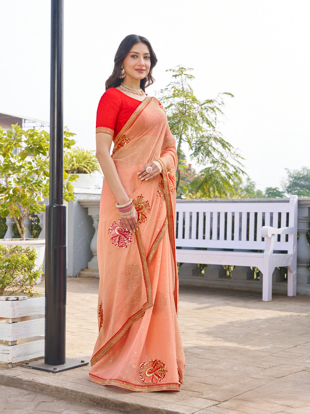 festive party wear saree