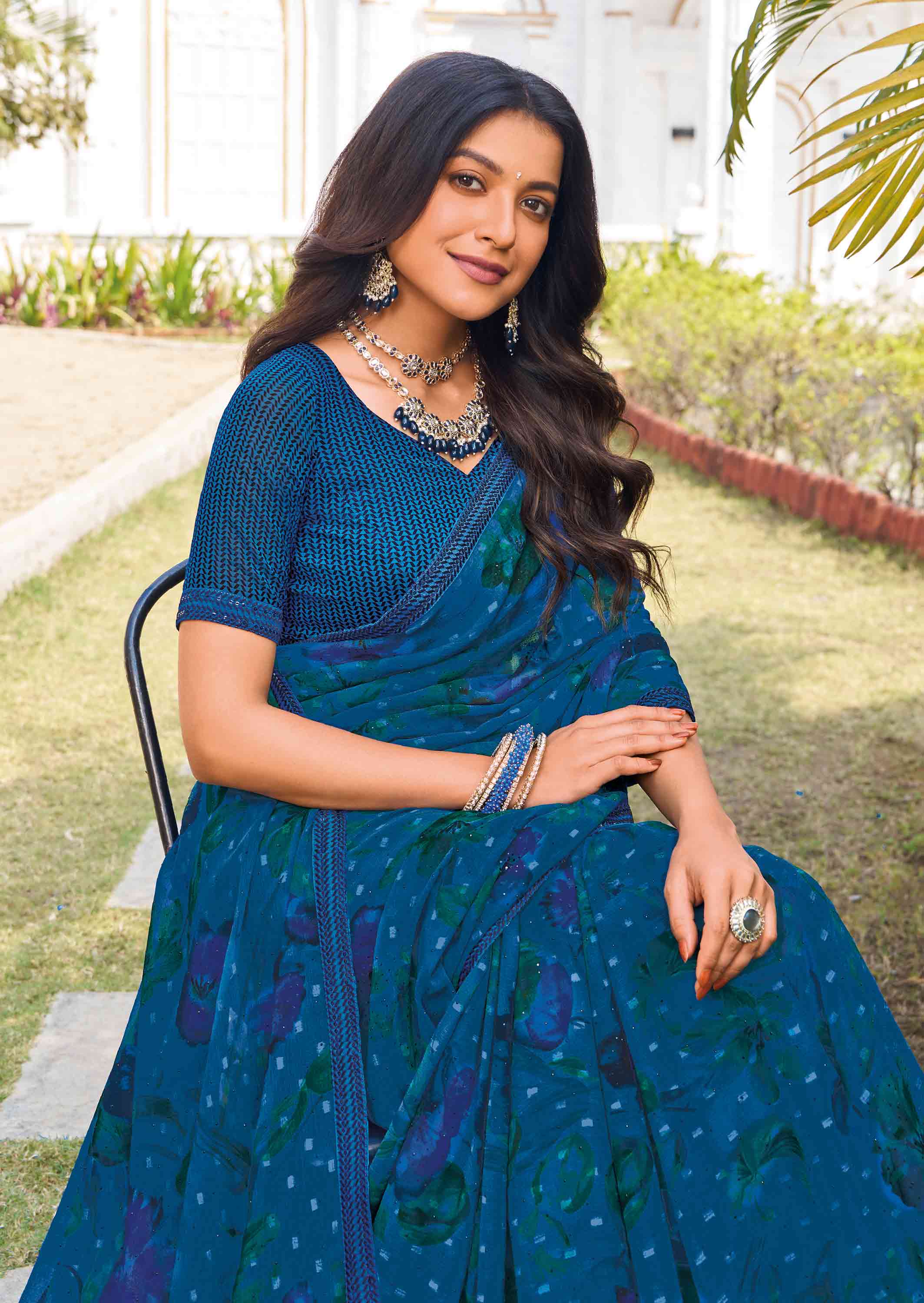 lightweight georgette saree