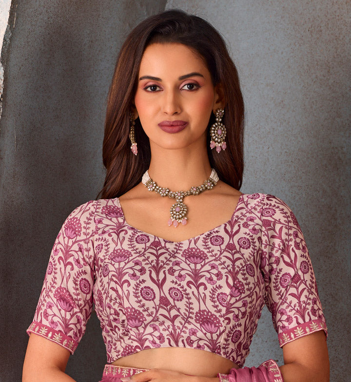 geometric print saree