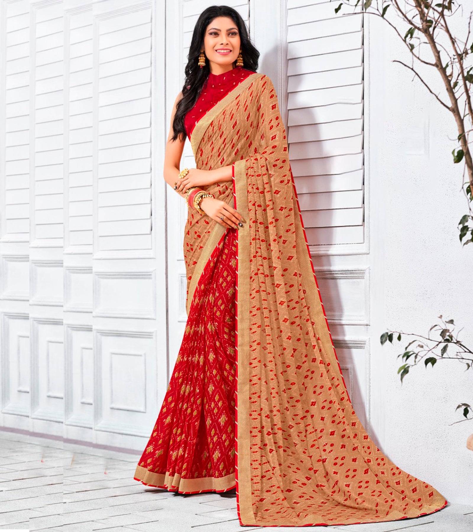 Laxmipati Chiffon MultiColor Sarees