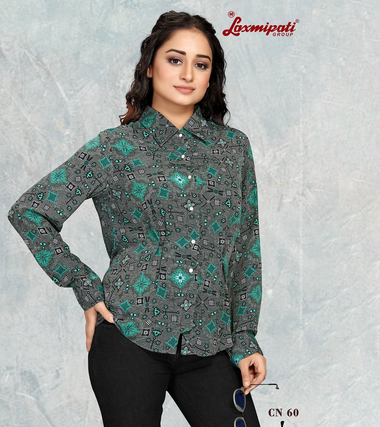 Laxmipati Asharika Digital Print Shirt