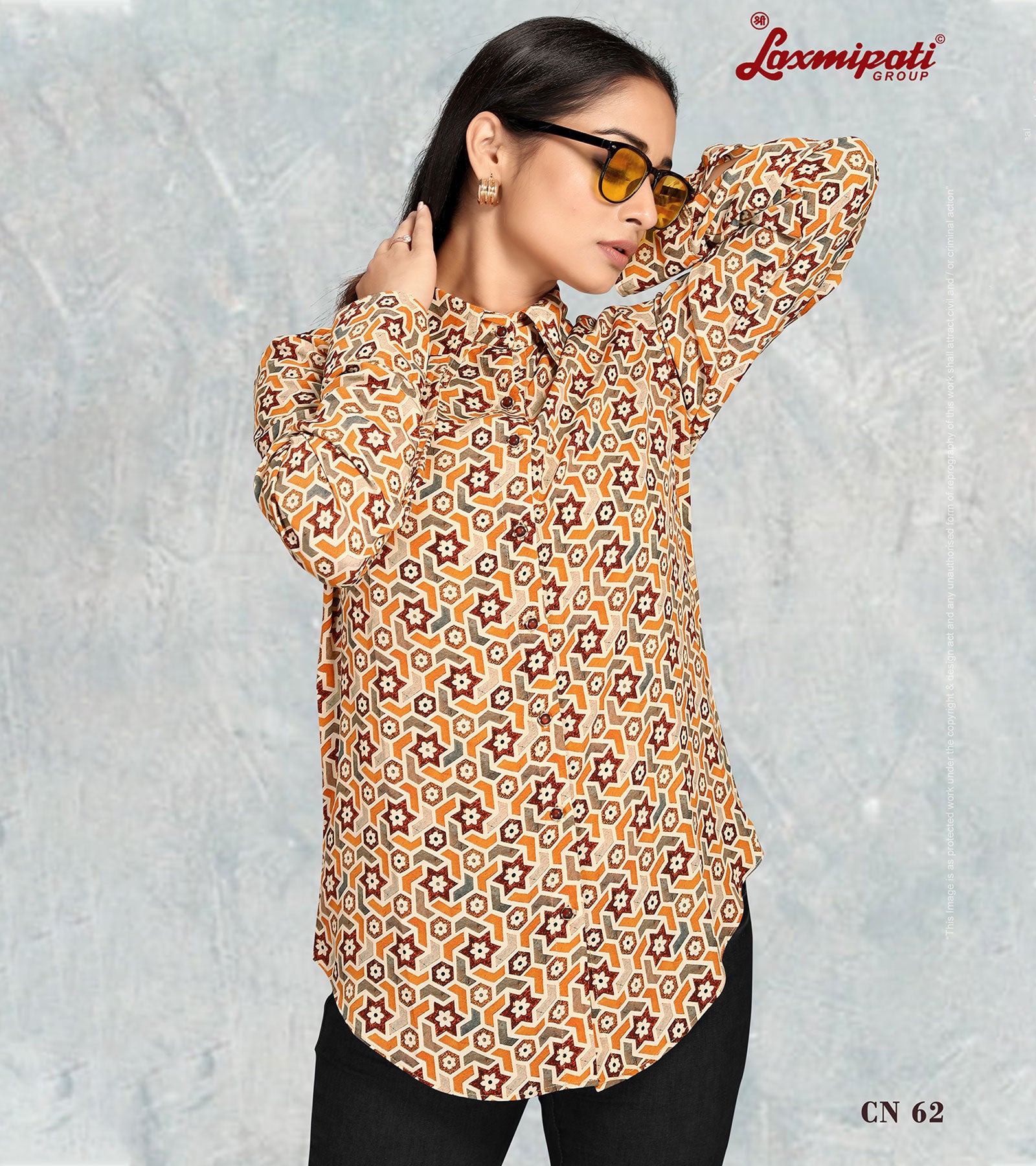 Laxmipati Asharika Digital Print Shirt