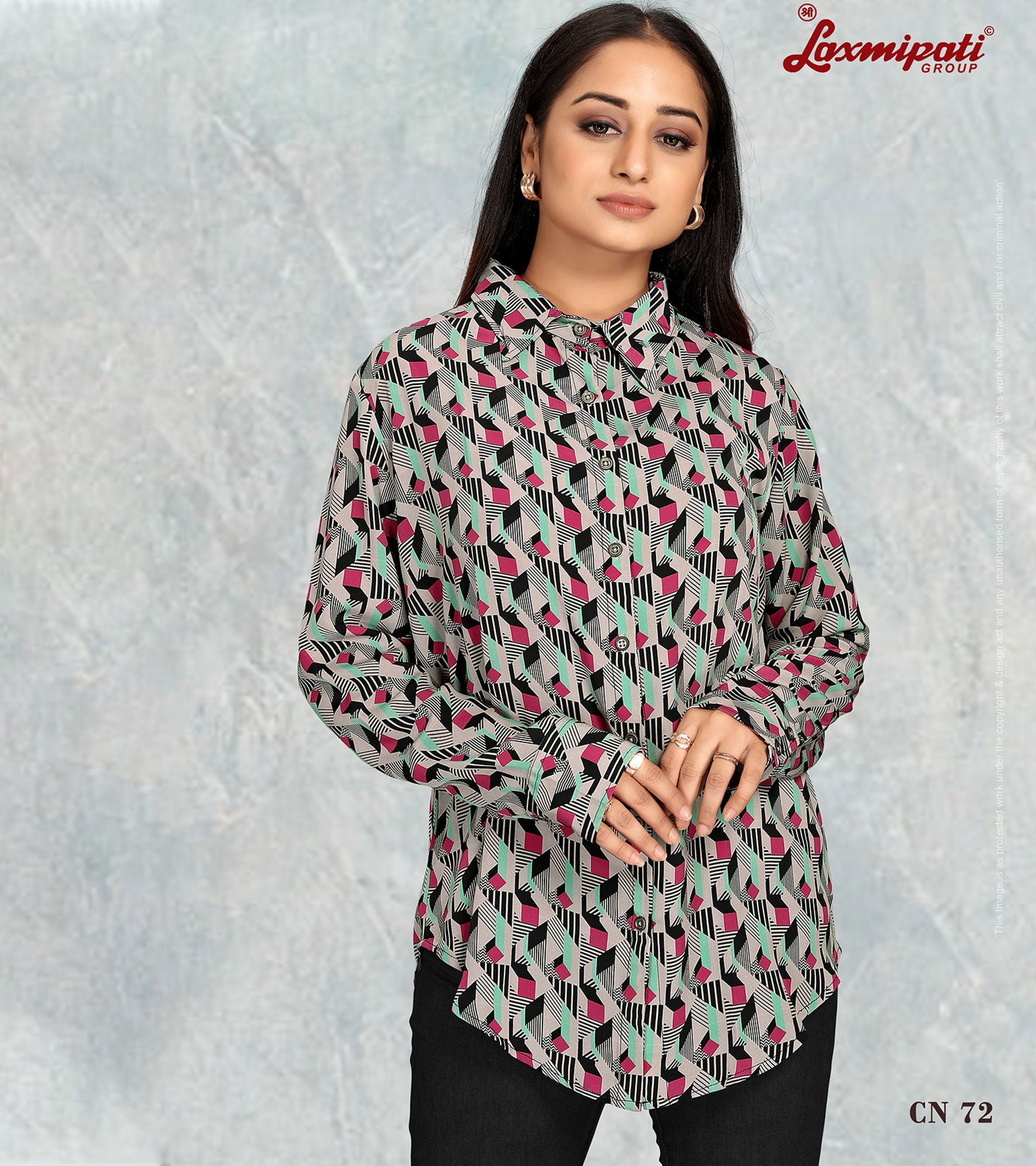 Laxmipati Asharika Digital Print Shirt