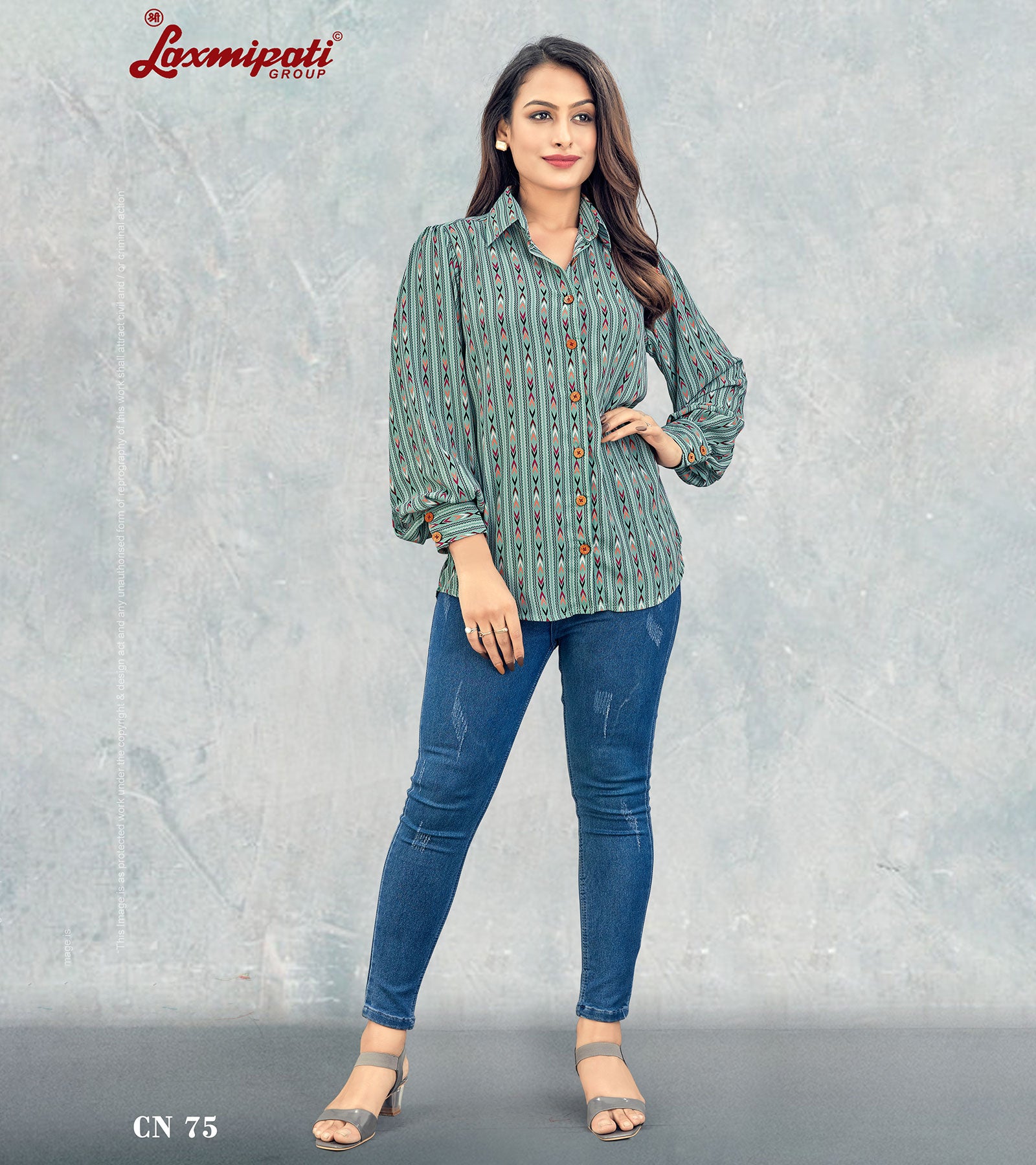 Laxmipati Asharika Digital Print Shirt