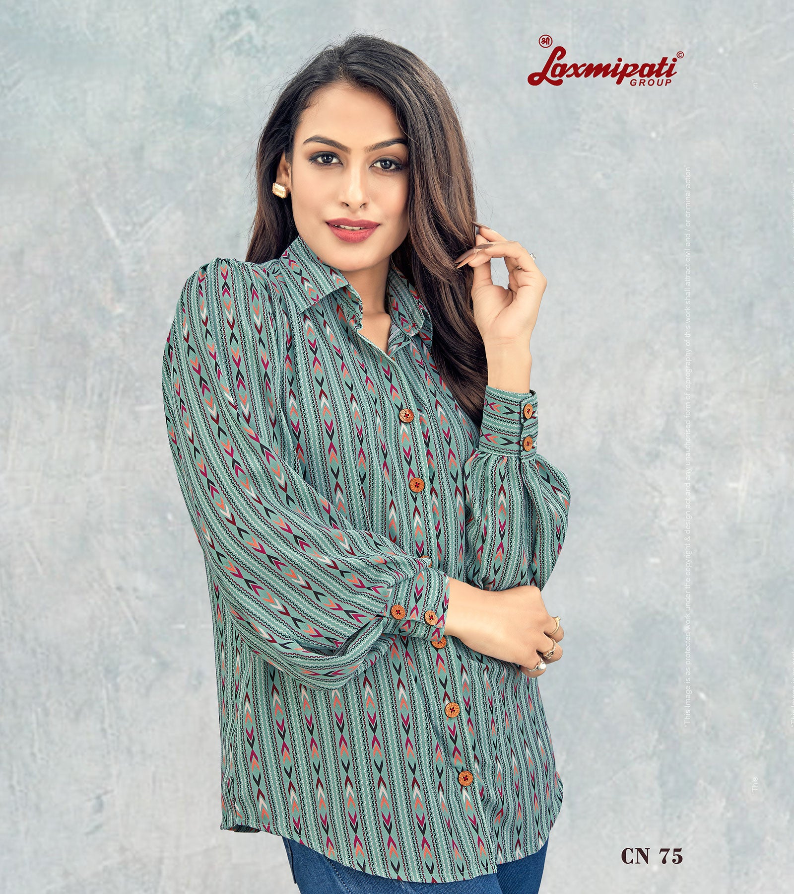 Laxmipati Asharika Digital Print Shirt