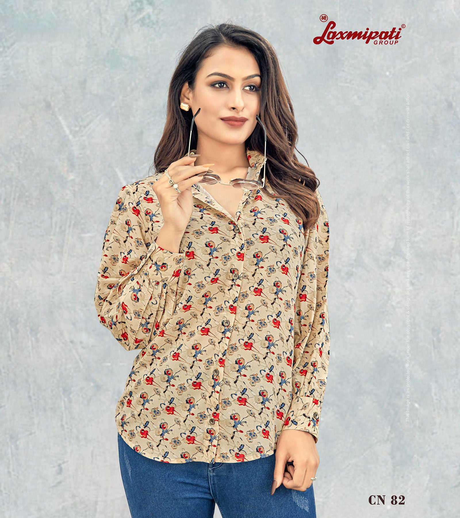 Laxmipati Asharika Digital Print Shirt