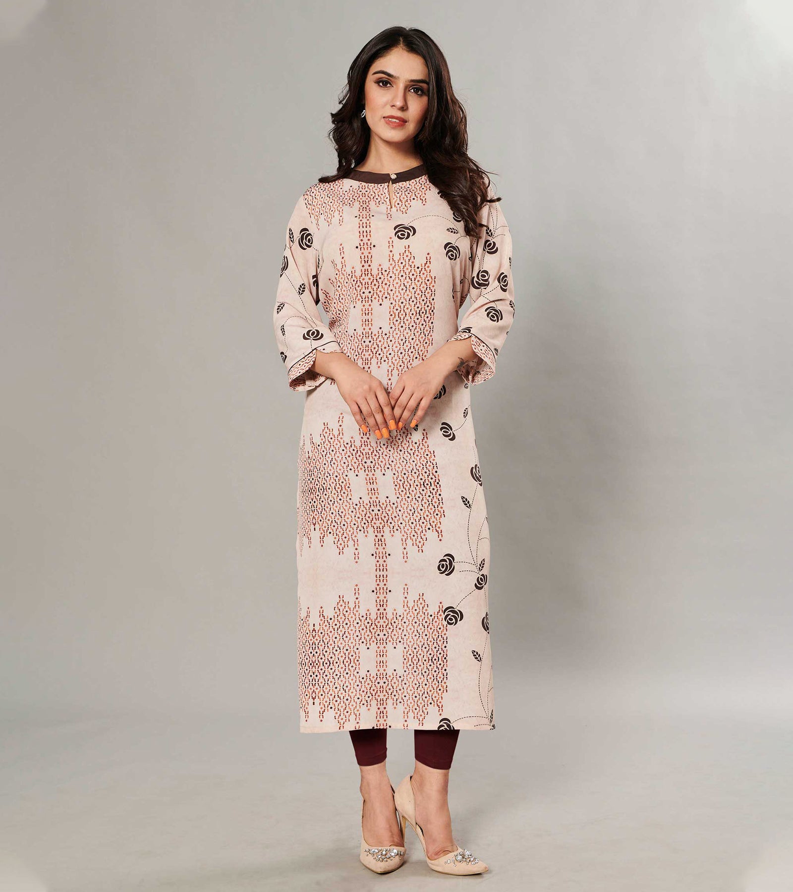 Laxmipati Kanebo Fabric Multicolor Kurti