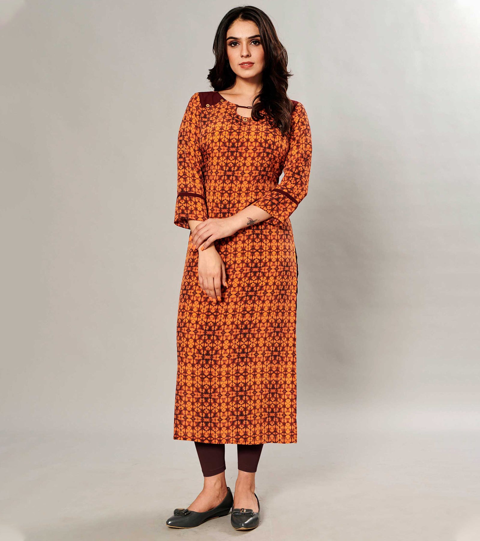 Laxmipati Kanebo Fabric Multicolor Kurti
