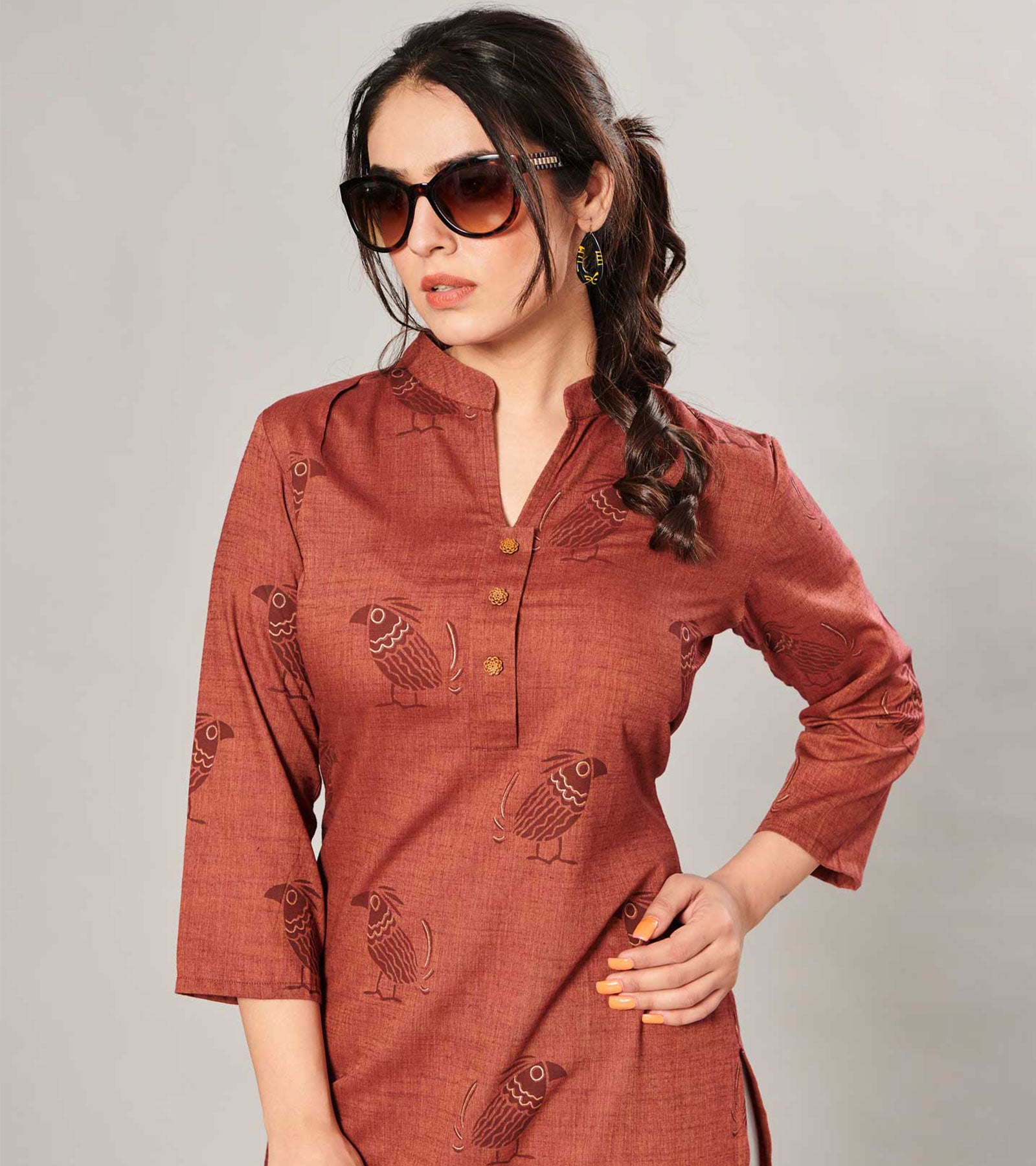 Laxmipati Cotton Multicolor Kurti