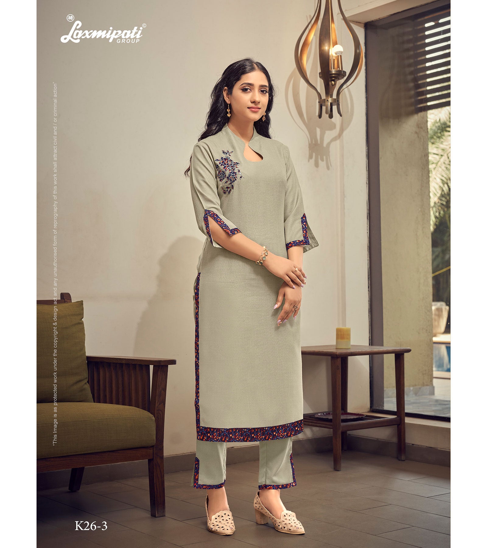 Laxmipati Misthi Vol.01 Spun Base Sand Kurti With Pant