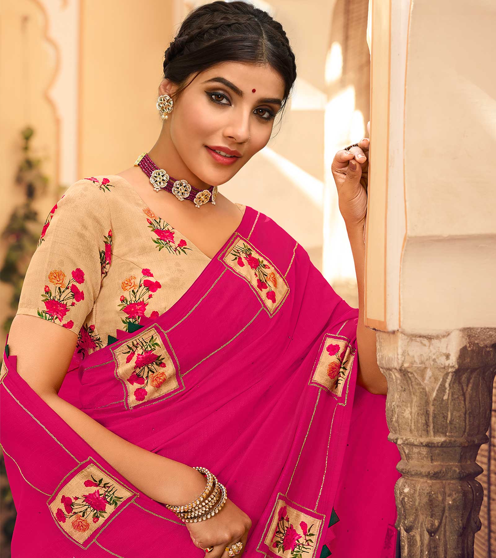 Laxmipati Jugnu Silk Rani Saree