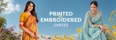 Printed sari