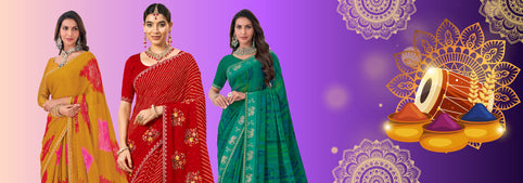 Punjabi festival saree
