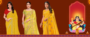 Saree for Saraswati Puja: Best Colors, Fabrics & Styling Ideas